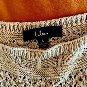 Lulus crop crochet top - L